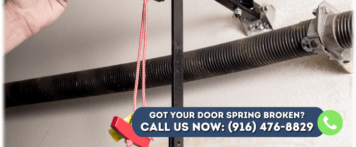 Broken Garage Door Spring Sacramento CA